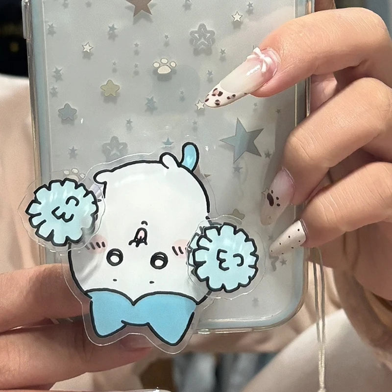 Cartoon Cute Chiikawa Folding Expandable Mobile Phone Grip Holder Socket Pocket Support for Expanding Stand