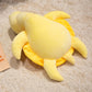 25/35CM Cartoon Simulation Anime Little Lemon Turtle Stuffed Animal Plush Doll Cute Turtle Soothing Kids Sleeping Toys Handmade