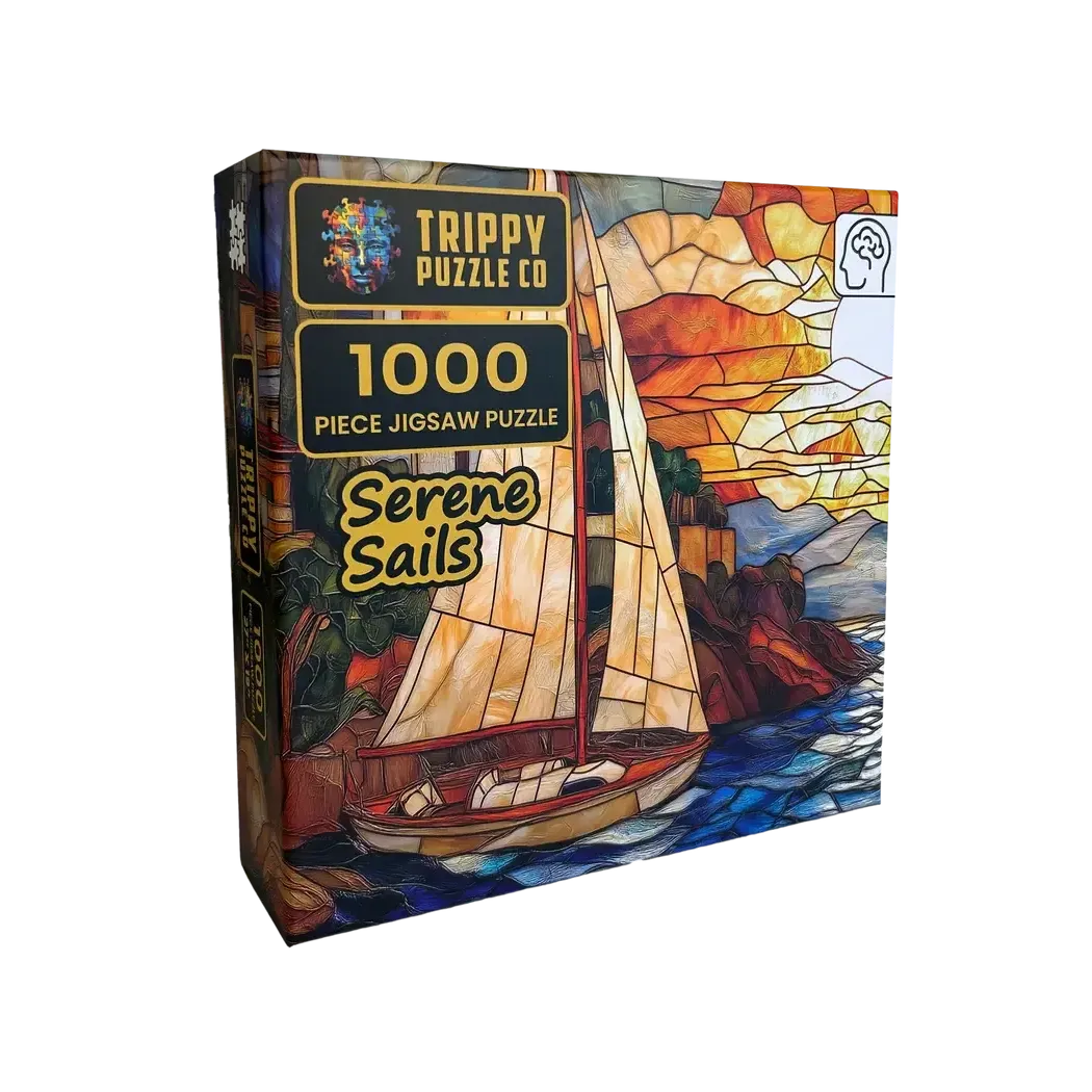 Serene Sails 1000 Piece Jigsaw Puzzle Trippy