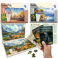 Set of 3 60 Piece Tray Jigsaw Puzzles with Conversation Cards Quokka