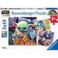 Set of 3 The Mandalorian Grogu Moments 49 Piece Jigsaw Puzzles Ravensburger