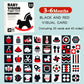 Montessori Baby Toys Black White Flash Cards High Contrast Visual Stimulation Cards Early Education Toys For Nerborns