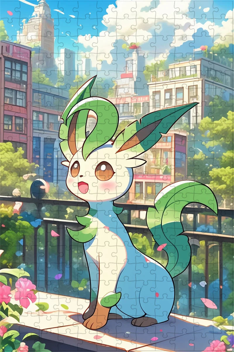 Japan Anine Pokemon Puzzles Eeveelution 108/300/500/1000 Pcs Cartoon Jigsaw Puzzles for Adults Stress Relief Toys