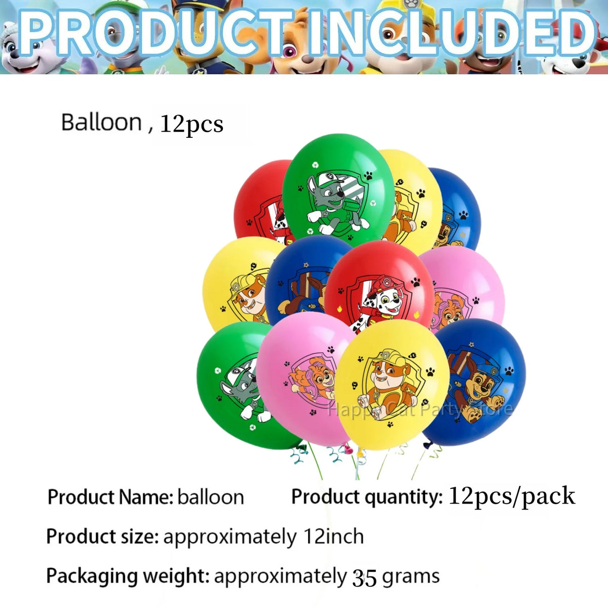 PAW Patrol Birthday Party Decoration Tableware Tablecloth Plates Cup napkin gift bag Balloons PAW Patrol Party Favors Supplies