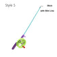 38cm/58cm/80cm Children Fishing Kites Rods Stretchable Diverse Styles Mini Kites Rods Cartoon with 50meters Line Fishing Rods