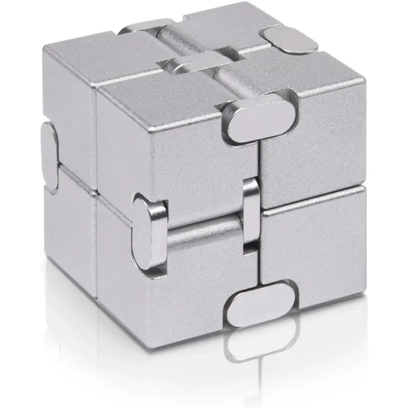 /Metal Infinity Fidget Cube for Stress and Anxiety Relief/ADHD, Fidget Finger Toys Durable Sensory Gift for Adults Teens