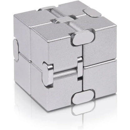 /Metal Infinity Fidget Cube for Stress and Anxiety Relief/ADHD, Fidget Finger Toys Durable Sensory Gift for Adults Teens