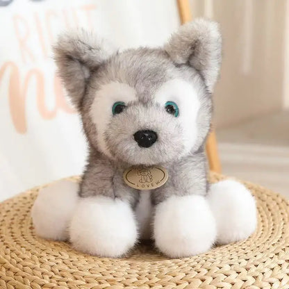 22cm Simulation New Small Milk Dog Doll Stuffed Plush Toy Cartoon Anime Cute Pillow Children's Birthday Gift Fun Doll