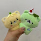 New Cute Banana Honey Melon Bear Pendant Plush Soft Cute Keychain Backpack Phone Pendant Bag Accessories Girlfriend Gift