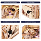 ROKR 3D Pinball Machine Wooden 3D Puzzle DIY Pinball Game Model Building Kit Brain Teasers Jigsaw Toys Birthday Gift for Adults Teens