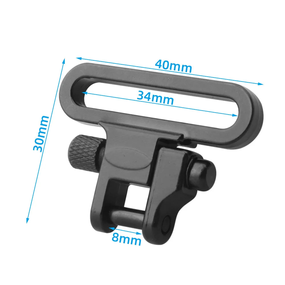 Tactical 1.25" QD Sling Swivel Mount Adapter Quick Detach 300lb Sling Swivel Clips Attachment Toy Gun Accessories