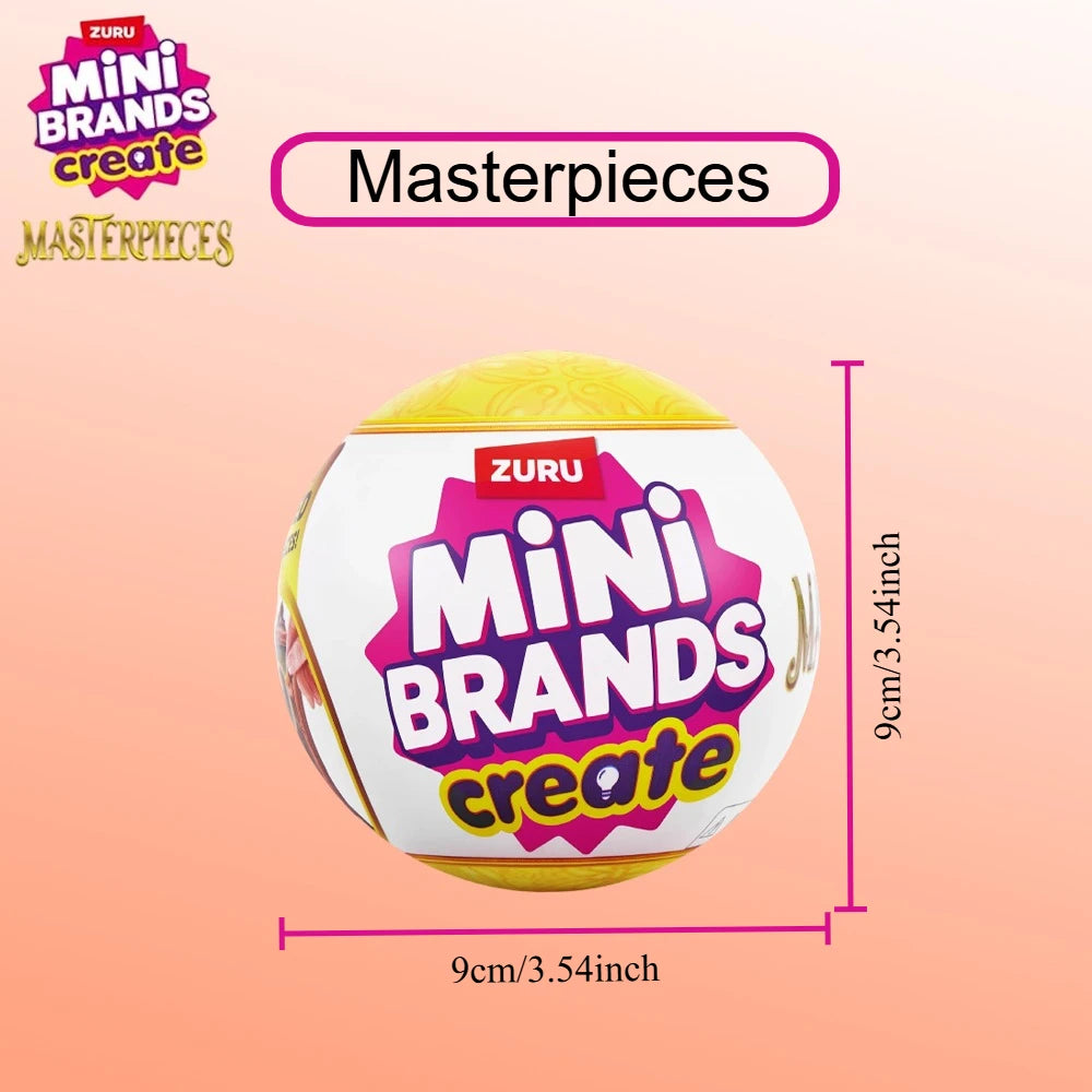 Zuru Mini Brands Create Masterpieces Series 5 Surprise Minis Blind Balls Miniature Mini Famous Painting Ornament Collectible Toy