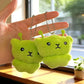 Mini Green Alien Cat Plush Keychains Furry Pendant For Couples Cute Cartoon Handbag Backpacks Key Chain Decor Gifts