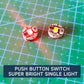2pcs Miniature Wireless Light Model Super Bright Single Lamp with Press Button for Diy Model Making/Cars/Robots/Decor/Diorama