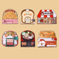 Paper Waffle Quiet Book Colorful Fried Chicken Cartoon Busy Book Convenience Store Handmade Toy Snack Bar Sticker Game.