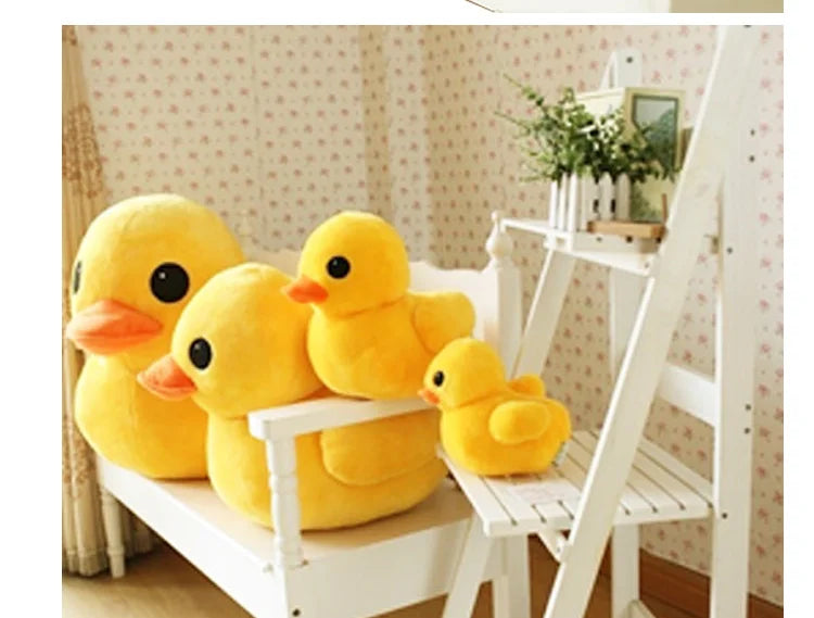 Kawaii Big Yellow Duck Mini Plush Dolls Toy Cute Soft Cartoon Stuffed Animal Toys Birthday Gifts for Children Kids Baby Girl