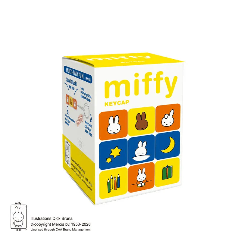 Anime Miffy Keycap Button Pendant Blind Box Toys Cute Keychain Custom Pbt Keycaps Collection Ornament Gifts