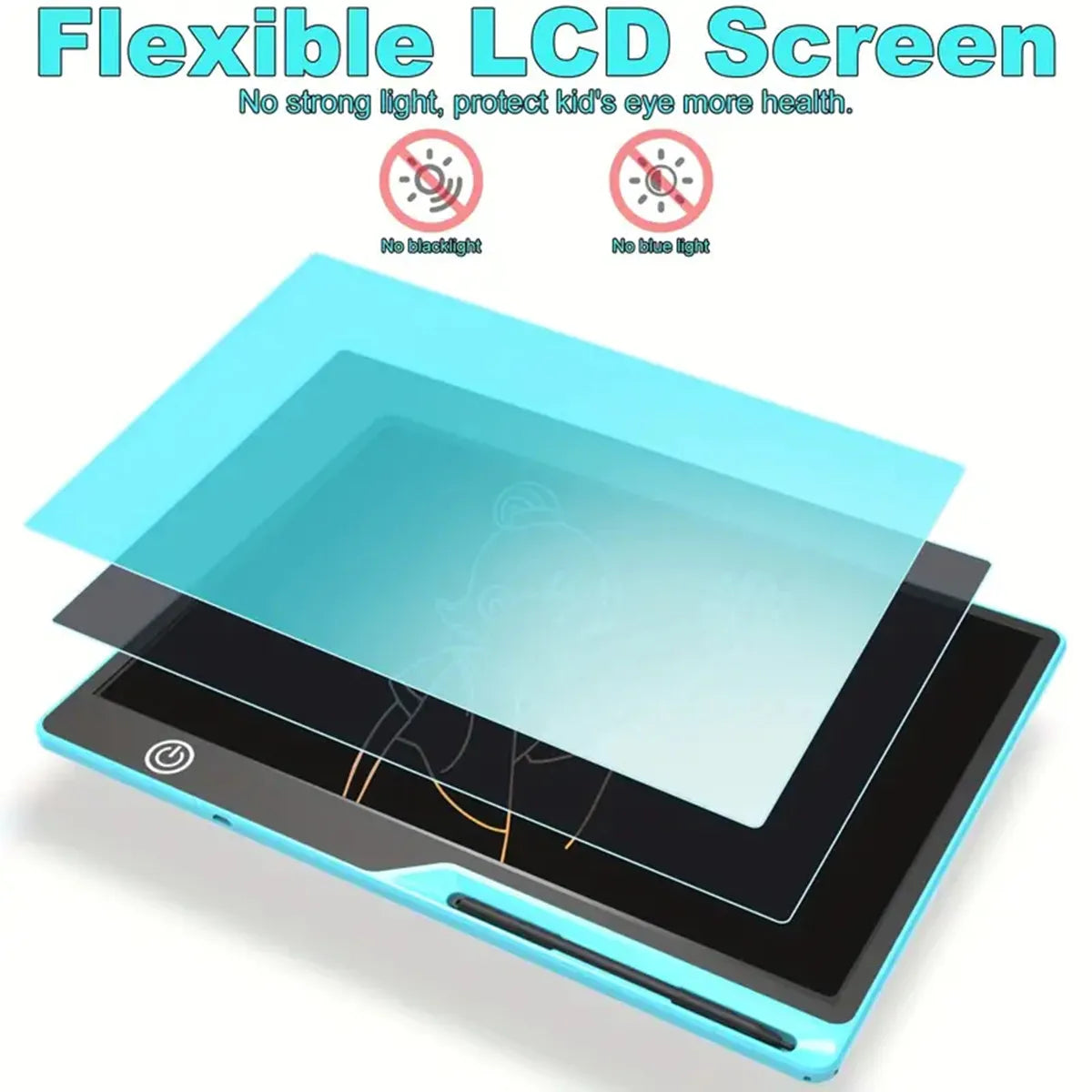 16inch/41cm USB Rechargeable LCD Writing Tablet, USB Charging, Educational Birthday Gift,Safe & Perfect as a Birthday, Christmas
