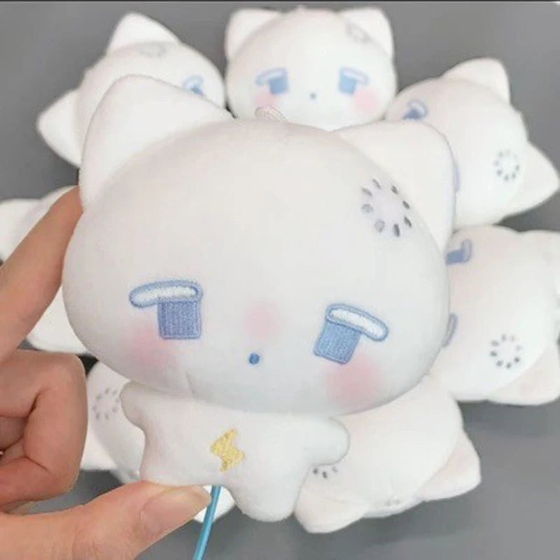 Cute and Superb Human Machine Cat Doll Bag Pendant Gift for Best Friends Cute Plush Bun Pendant Couple Backpack Pendant