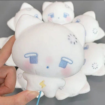 Cute and Superb Human Machine Cat Doll Bag Pendant Gift for Best Friends Cute Plush Bun Pendant Couple Backpack Pendant