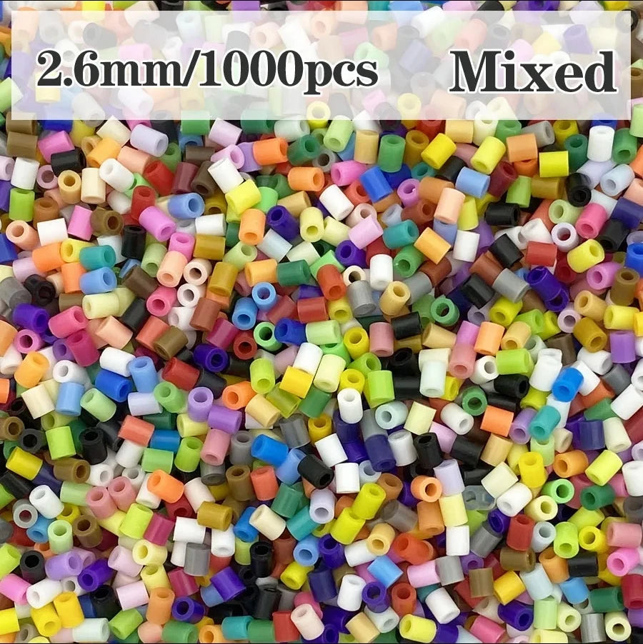 2.6mm/1000pcs Bag Mini Perler Hama Beads Iron Beads for Kids Diy Puzzles High Quality Handmade Gift Toy