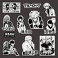 10/30/70pcs BLUE LOCK Football Anime Stickers Cool Black and White Cartoon Graffiti Sticker Decals for Phone Skateboard Notebook