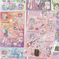 16Sheets Fantasy Dream Girl's Illustrated Guide Graffiti Stickers DIY Toys for Phone Bottle Travel Bag Decals Creative Gifts