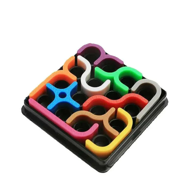 Creative 3D Intelligence Puzzle Crazy Curve Sudoku Puzzle Games Geometric Line Matrix Puzzle Toys For Children Learning Toy Gift