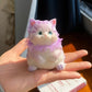 Kawaii Lucky Cat Siamese Cat Soft Slow Rising Squeeze Stress Relief Sensory Fidget Toy Plush Desktop Ornamen Anxiety Relief Toy