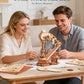 ROKR Magic Harp Music Box Wooden 3D Puzzle 350-Piece DIY Mechanical Model Building Kit for Home Desk Bookshelf Decor Gift for Adults Kids