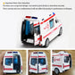 1:32 Mini Car Diecast Ambulance Fire-Truck Policecar Model Sound And Light Vehicle Simulation Collection Gifts Toys
