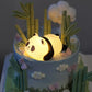 Panda Tap Night Light Soft Ambient Bedroom Lamp Sitting Prone Ornament Eye Friendly Sleep Aid Kawaii Decoration Holiday Gift