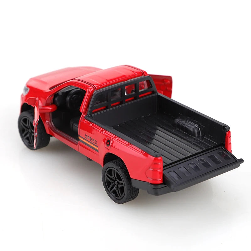 Retro Classic Hella-Style Pickup Truck, Die-Cast Metal, Boy's Toy, Exquisite Collectible, 1/36 Scale (Bagged)
