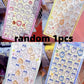 3D Cute 1/4pcs Crystal Stickers Chiikawa Usagi Phone Case Decoration Nail DIY Decorative Stickers for Notebook Laptop waterproof