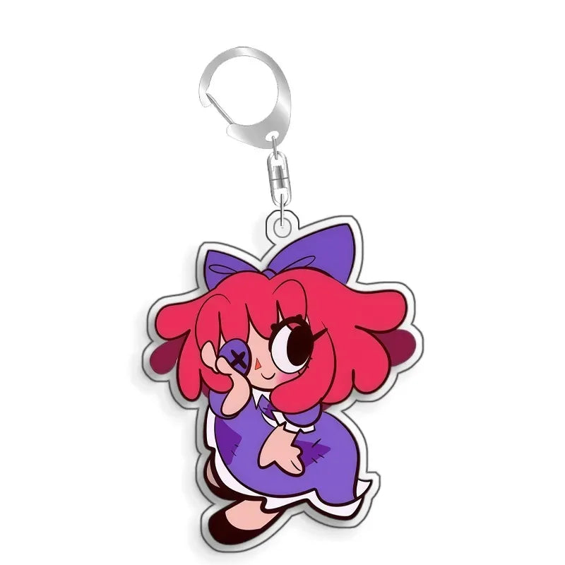 For TADC Jax Pomni Ragatha Gangle Acrylic Selfmade Cute Cartoon Anime Keychain Pendant Toy Gifts 5cm