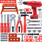 38/42 PCS Pretend Tools Kit Kids Play Repair Tool Set Plastic Construction Toys with Screwdrivers for Toddler Boys Girls Child