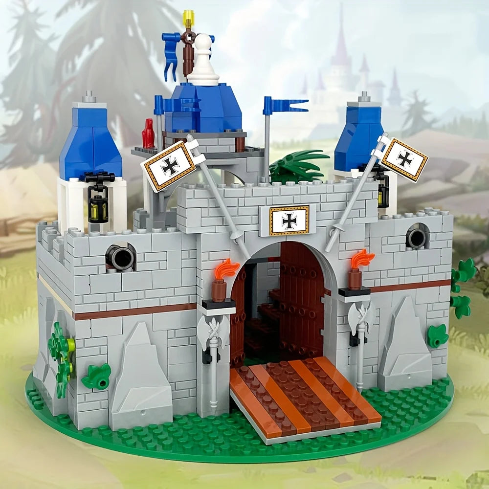 Creative DIY Medieval Roman Knight Castle Building Set Model, Christmas, Halloween and Birthday Gift, Military Collectible Toy