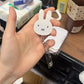 Kawaii Miffy ID Set Hanging Rope Buckle Scalable Student Chest Badge ID Doctor Nurse Work Card Holder Hanging Rope Badge Clip