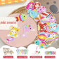 15 Piece Diamond Painting Handicraft Set for Children's Handmade DIY Mermaid Animal Keychain as a Gift for Children's