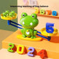 Frog Math Balance Toy Stem Learning For Toddlers 3-5, Educational Counting Game With Numbers Cognitive Development Kit