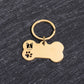 Custom Name Dog Tags Personalized Text Dog ID Tag Bone Shaped Stainless Steel Laser Engraving Anti-lost Customized Pets ID Tag