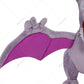 27CM Anime Pokemon Plush Aerodactyl Purple Peluche Stuffed Doll Toys Gifts for Kids Birthday Christmas