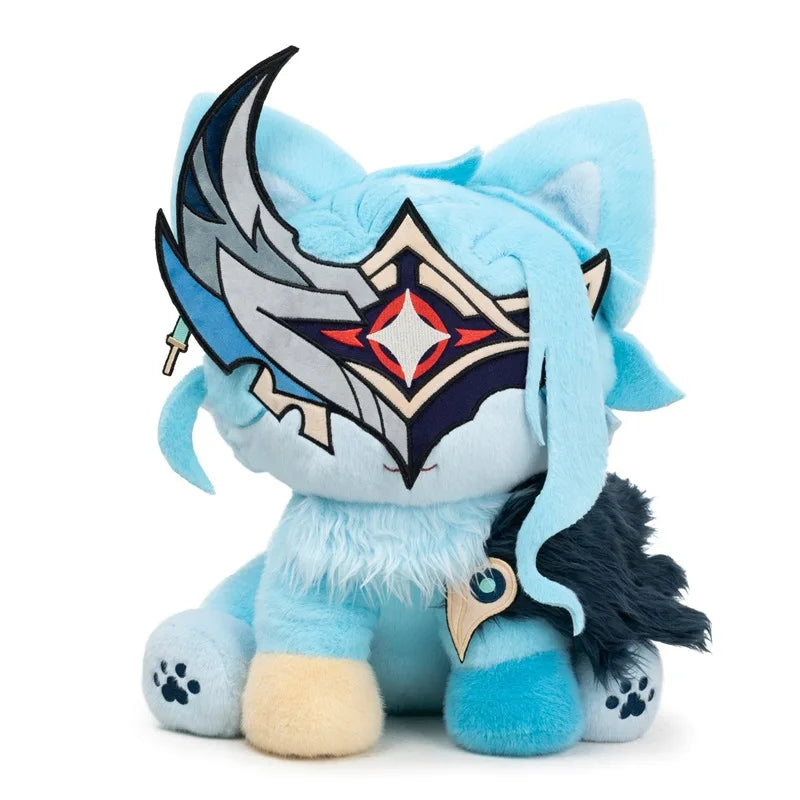 2026  New Dottore Cat Plush Doll Genshin Impact Game Character Plush Toy Kawaii Home Ornament Christmas Birthday Gift  For Fans