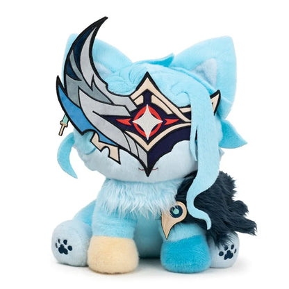 2026  New Dottore Cat Plush Doll Genshin Impact Game Character Plush Toy Kawaii Home Ornament Christmas Birthday Gift  For Fans