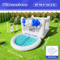 White Bounce House with Pump Kids Ball Pit Bounce House for Kids 3-6 Birthday Indoor or Outdoor Playhouse Customization/Halloween Decorations