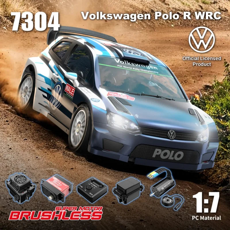 MJX Hyper GO 7303 7304 1/7 Large Scale RC Rally Car 60KM/H Sensored Brushless 4WD WRC Drift Vehicle with Gyro Toys As Gift