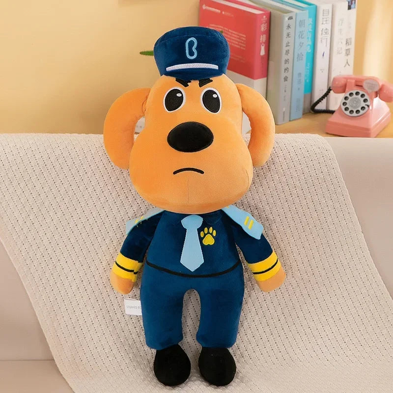 New Sheriff Labrador Dog Toy Security Sergeant Labrador Wolf Dog Cartoon Doll Boys Girls Soft Stuffed Toys Gift