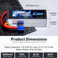 Zeee 6S 6000mAh Lipo Battery 22.2V 100C Softcase with EC5 Plug Lipo Battery for RC Car RC Airplane RC Helicopter RC Model Parts