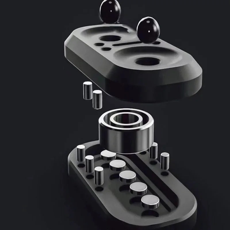 New Metal Owl Magnetic Slider Fidget Rotator - Manual Restless EDC Fidget Toy Office Desk Toy Adult Children's Gift