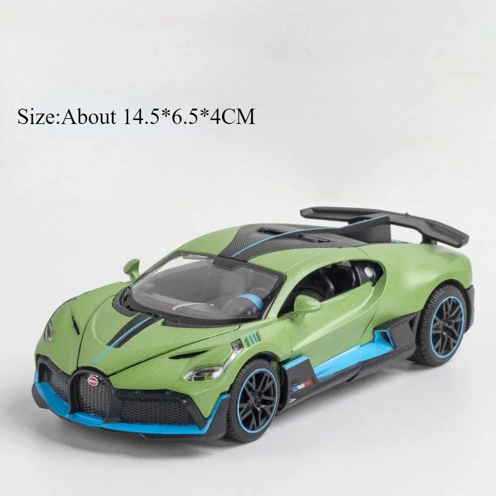 1:32 Tourbillon DIVO Alloy Model Toys Diecast Car Sound Light Pull Back Doors Opened Miniature Vehices for Kids Birthday Present